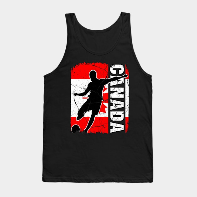 Canadian Soccer Team Canada Flag Jersey Football Fans Tank Top by snnt